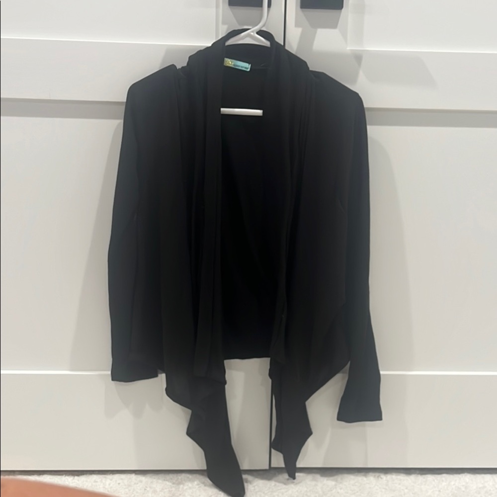 Elegant Black Women's Cardigan